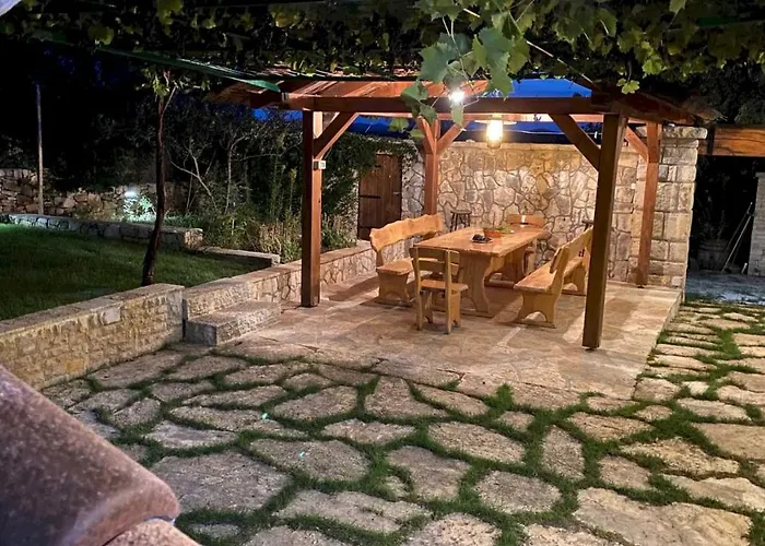 Stone Homes With Pool And Mediterranean Gardens